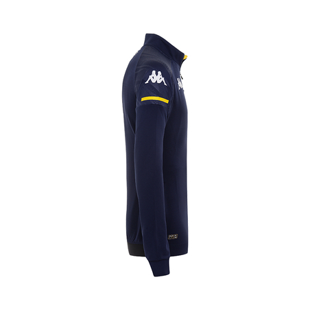 Sweat zippé junior AS Monaco bleu 2020/21