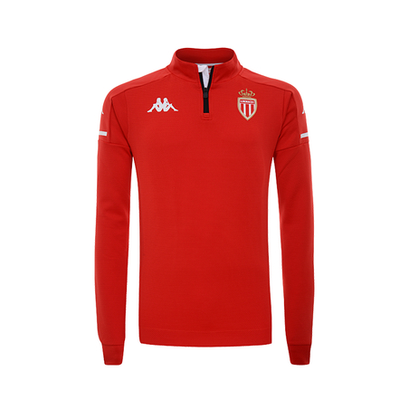 Sweat zippé AS Monaco rouge 2020/21