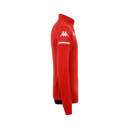Sweat zippé AS Monaco rouge 2020/21