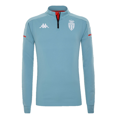 Sweat zippé junior AS Monaco bleu 2020/21