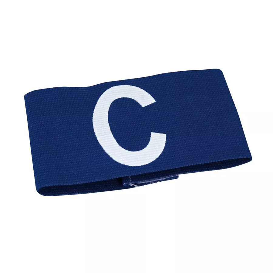 Brassard Capitaine Football Adulte - Pack 2 Bandes Blanc Et Noir - Adjustable