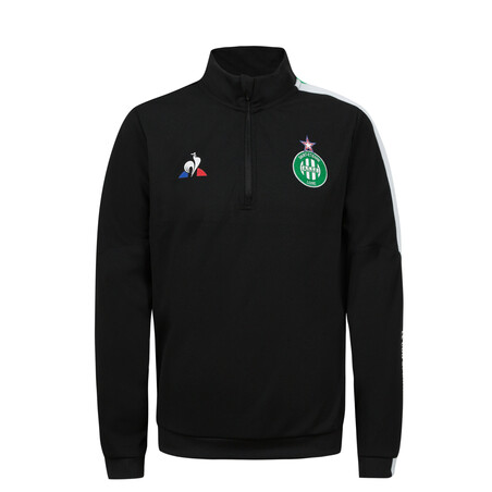 Sweat zippé junior ASSE noir 2020/21