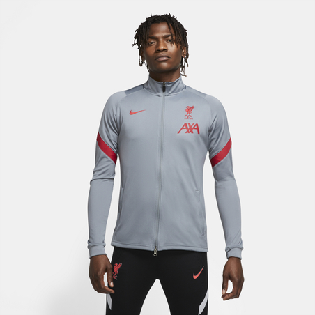 Veste survêtement Liverpool gris rouge 2020/21
