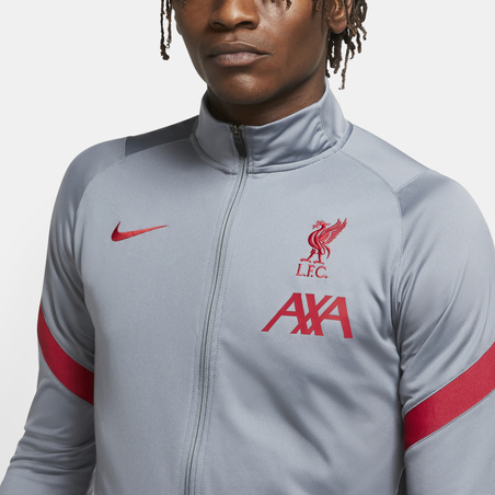 Veste survêtement Liverpool gris rouge 2020/21