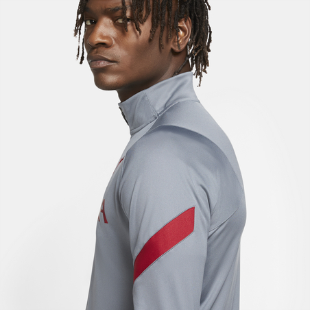 Veste survêtement Liverpool gris rouge 2020/21