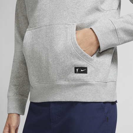 Sweat zippé Liverpool gris 2020/21