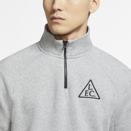 Sweat zippé Liverpool gris 2020/21