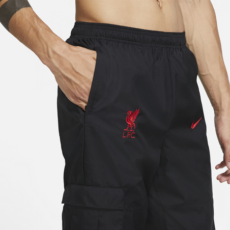 Pantalon survêtement Liverpool cargo noir rouge 2020/21