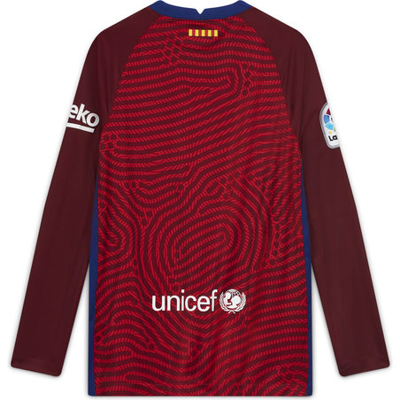 Maillot gardien junior manches longues FC Barcelone rouge 2020/21