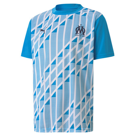 Maillot avant match junior OM bleu 2020/21