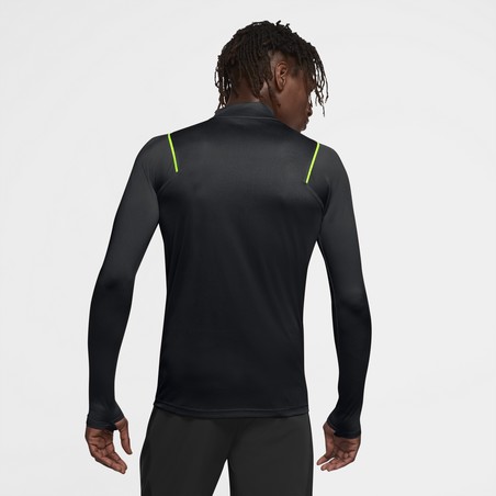 Sweat zippé Nike Mercurial Strike noir jaune