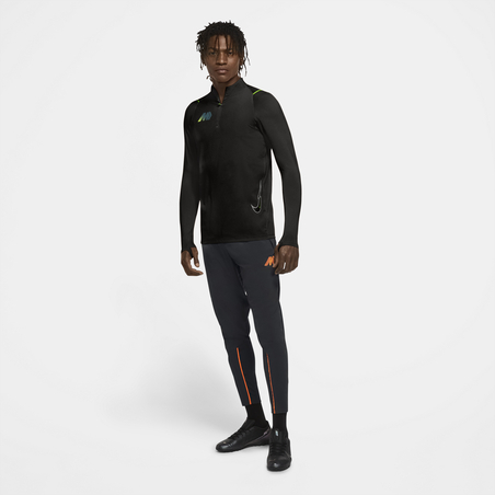 Sweat zippé Nike Mercurial Strike noir jaune