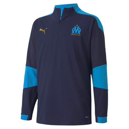 Sweat zippé junior OM bleu 2020/21