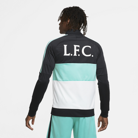 Veste survêtement Liverpool I96 Anthem noir bleu 2020/21