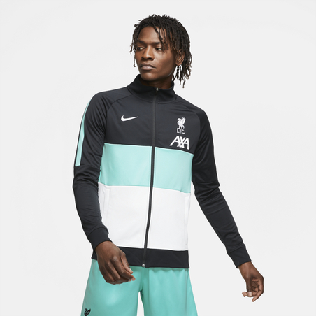 Veste survêtement Liverpool I96 Anthem noir bleu 2020/21