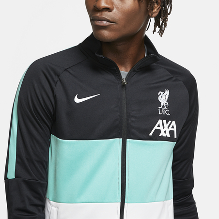 Veste survêtement Liverpool I96 Anthem noir bleu 2020/21