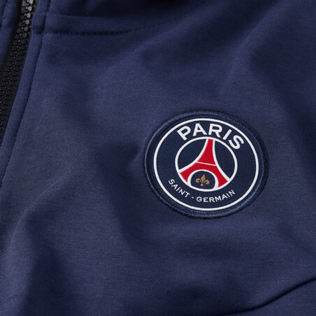 Veste survêtement junior PSG Tech Fleece bleu 2020/21