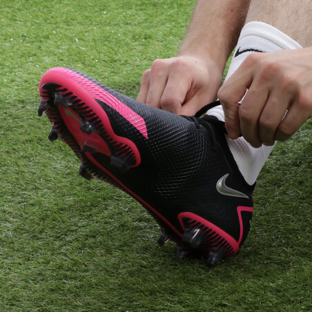 Nike Phantom GT Elite FG basse noir rose