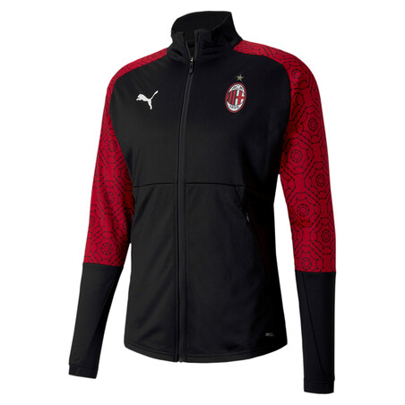 Veste survêtement Milan AC Stadium noir rouge 2020/21