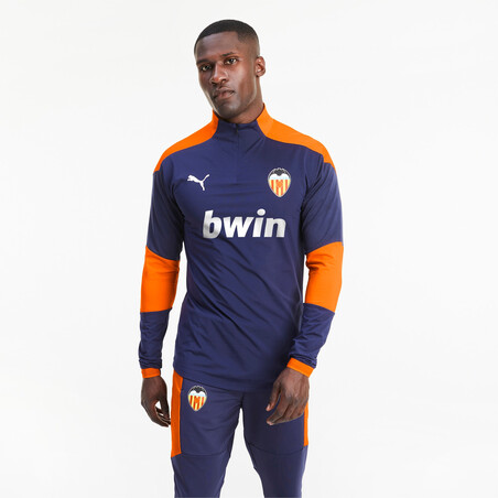 Sweat zippé Valence bleu orange 2020/21