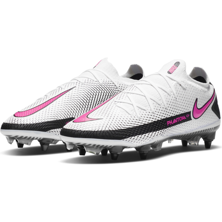 Nike Phantom GT Elite SG-Pro Anti-Clog basse blanc rose