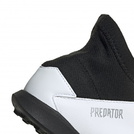 adidas Predator junior 20.3 LaceLess Turf blanc noir