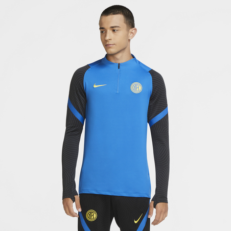 Sweat zippé Inter Milan bleu jaune 2020/21