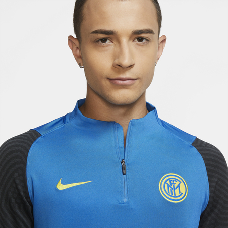 Sweat zippé Inter Milan bleu jaune 2020/21