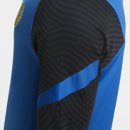 Sweat zippé Inter Milan bleu jaune 2020/21