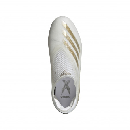 adidas X Ghosted + junior FG blanc or