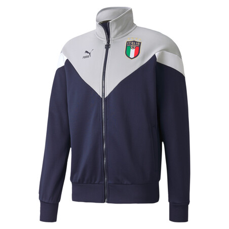 Veste survêtement Italie Iconic bleu gris 2020