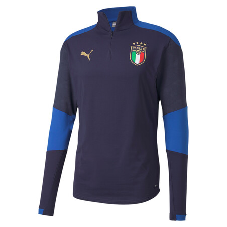 Sweat zippé Italie bleu 2020