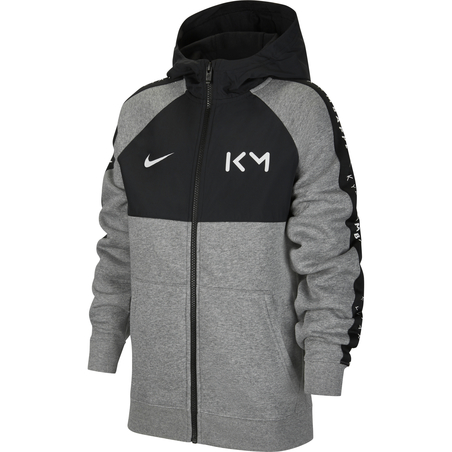 Veste survêtement Nike Mbappé Fleece gris noir