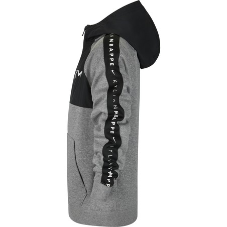 Veste survêtement Nike Mbappé Fleece gris noir