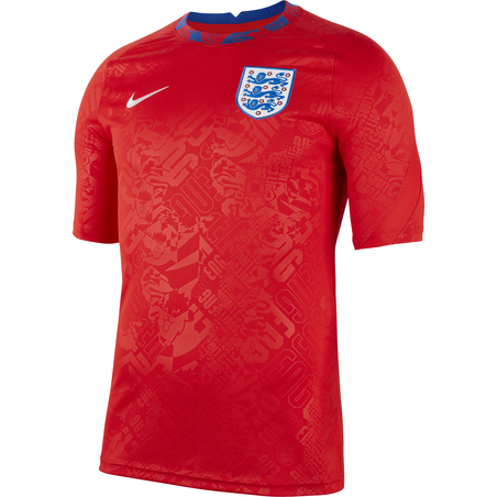 Maillot avant match Angleterre rouge 2020