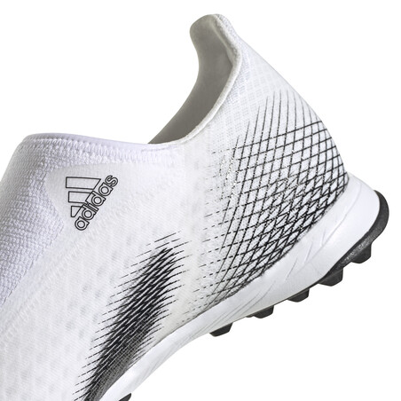 adidas X GHOSTED.3 LaceLess Turf blanc noir