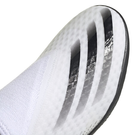 adidas X GHOSTED.3 LaceLess Turf blanc noir