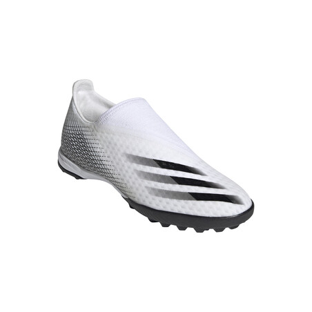 adidas X GHOSTED.3 LaceLess Turf blanc noir