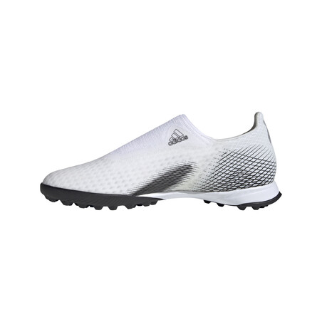 adidas X GHOSTED.3 LaceLess Turf blanc noir