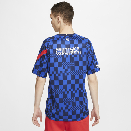 Maillot avant match Croatie bleu 2020