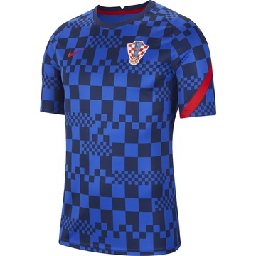 Maillot avant match Croatie bleu 2020