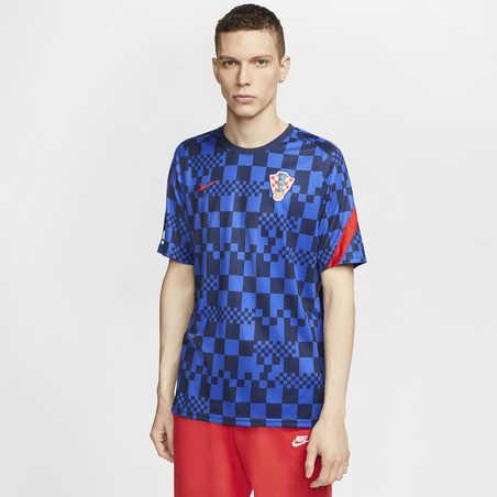 Maillot avant match Croatie bleu 2020
