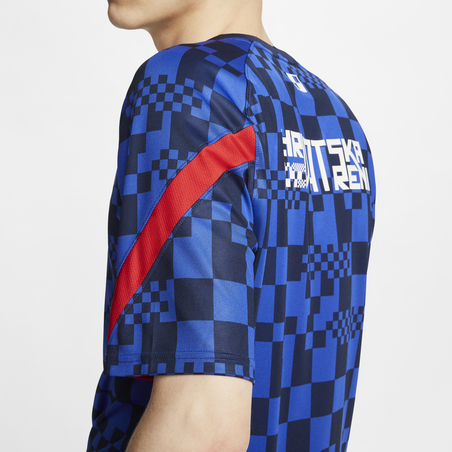 Maillot avant match Croatie bleu 2020