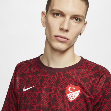Maillot avant match Turquie rouge 2020