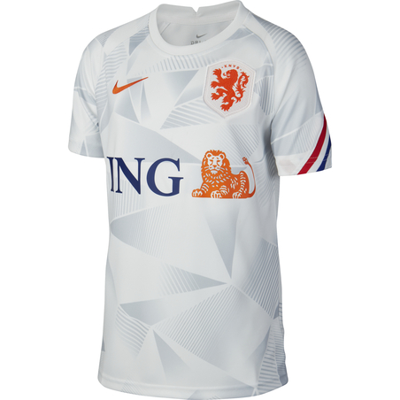 Maillot avant match junior Pays Bas blanc 2020