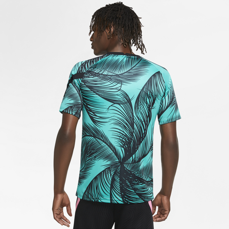 Maillot avant match FC Barcelone vert noir 2020/21