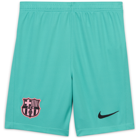 Short junior FC Barcelone third vert 2020/21