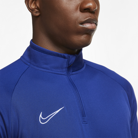 Sweat zippé Nike Academy bleu blanc