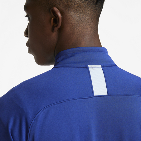 Sweat zippé Nike Academy bleu blanc