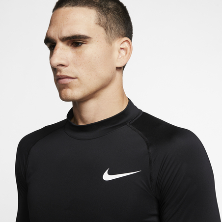 Sous-maillot manches longues Nike Pro col montant noir